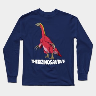 Therizinosaurus Dinosaur Design Long Sleeve T-Shirt